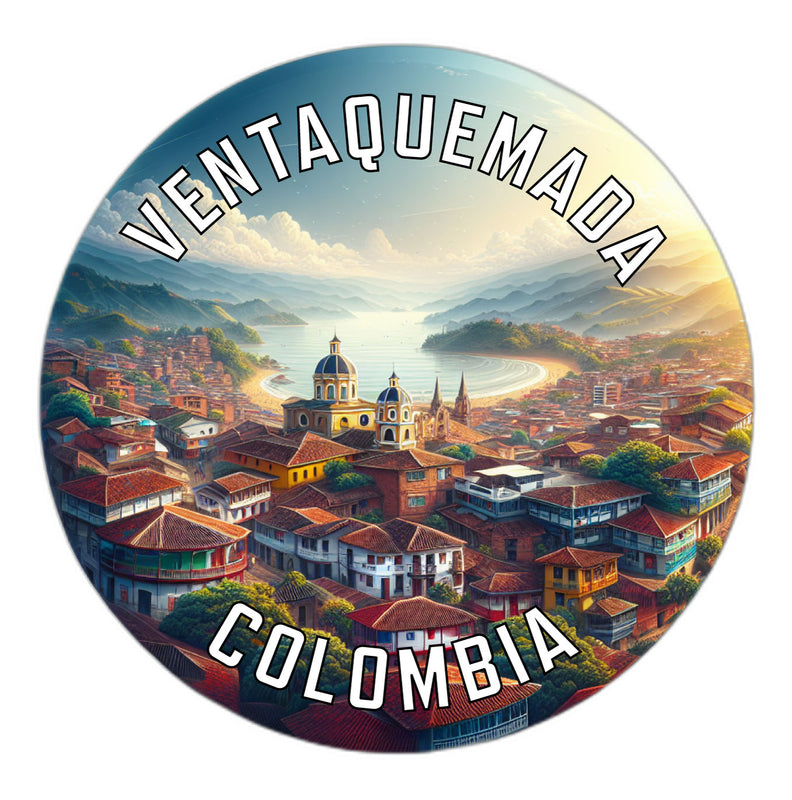 Ventaquemada Colombia Souvenir Die Cut Flat Magnet 6-Inch