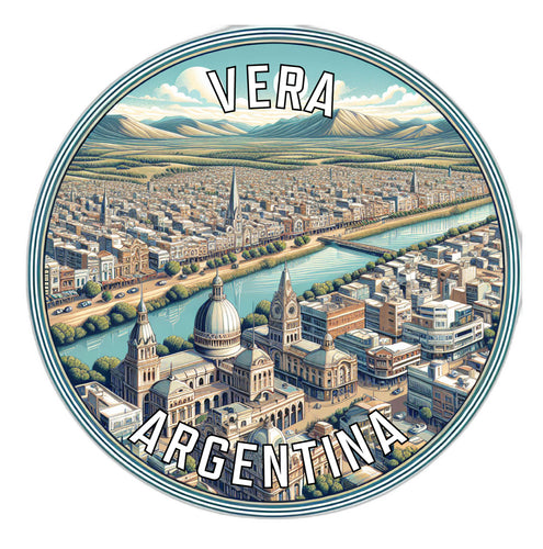 Vera Argentina Souvenir Die Cut Flat Magnet 4-Inch