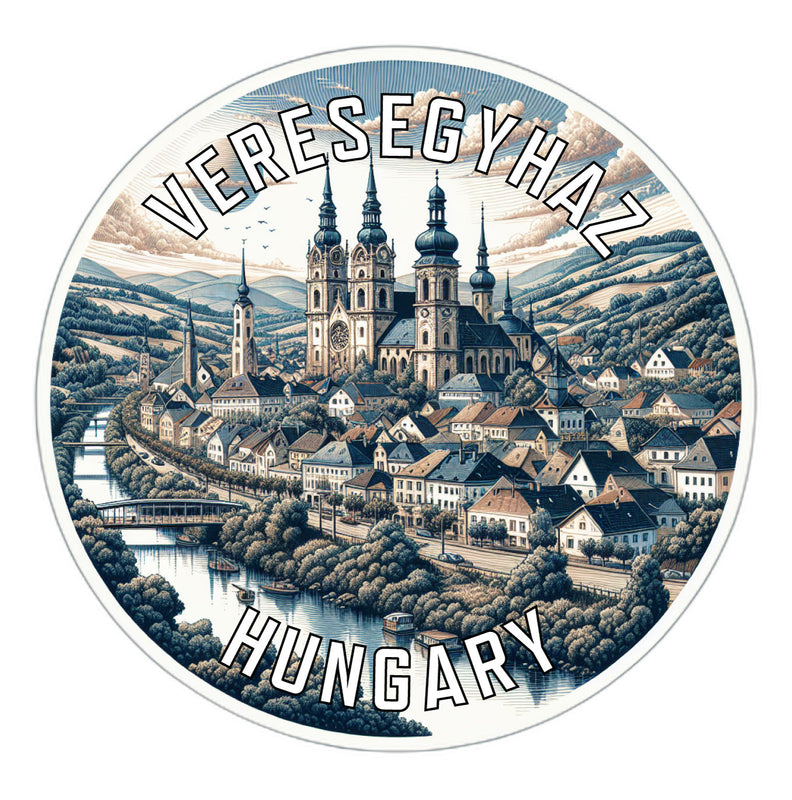 Veresegyhaz Hungary Souvenir Die Cut Flat Magnet 2-Inch