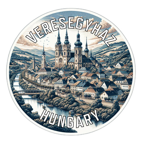 Veresegyhaz Hungary Souvenir Vinyl Decal Sticker 2-Inch