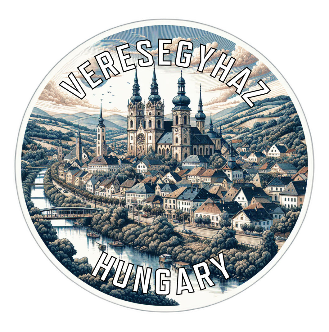 Veresegyhaz Hungary Souvenir Vinyl Decal Sticker 2-Inch