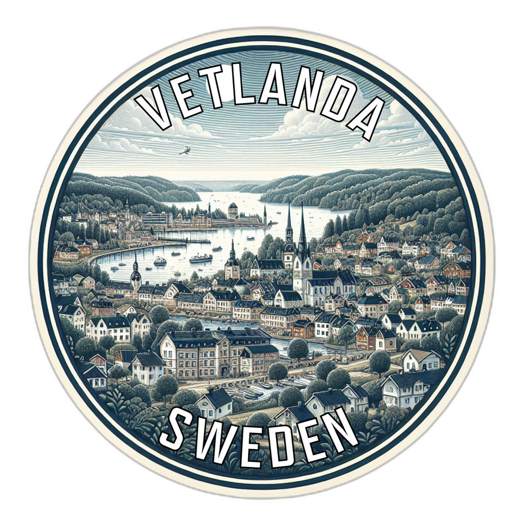 Vetlanda Sweden Souvenir Vinyl Decal Sticker 2-Inch