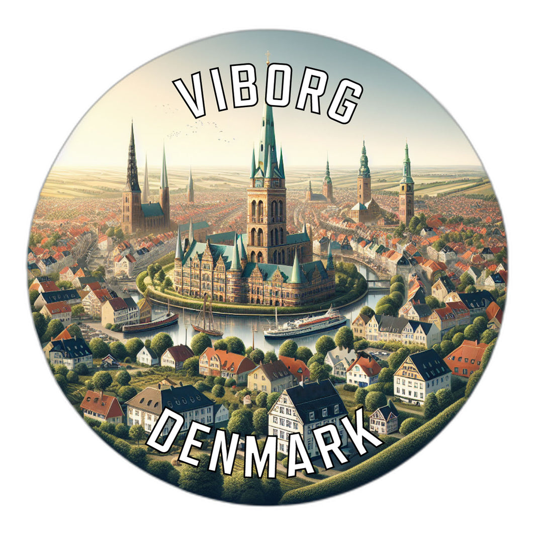 Viborg Denmark Souvenir Vinyl Decal Sticker 6-Inch