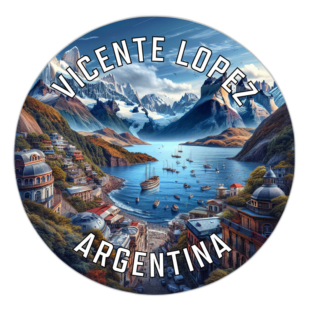 Vicente Lopez Argentina Souvenir Die Cut Flat Magnet 2-Inch