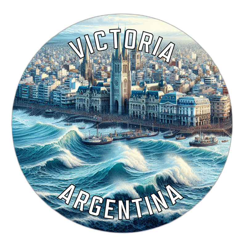 Victoria Argentina Souvenir Die Cut Flat Magnet 6-Inch