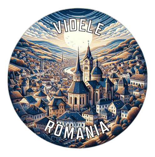 Videle Romania Souvenir Vinyl Decal Sticker 2-Inch
