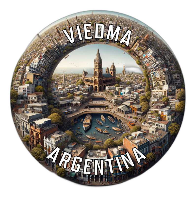 Viedma Argentina Souvenir Die Cut Flat Magnet 2-Inch