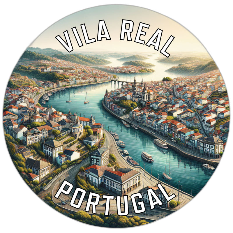 Vila Real Portugal Souvenir Die Cut Flat Magnet 6-Inch