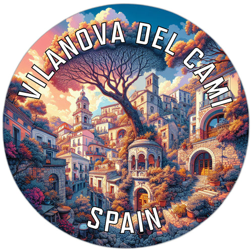 Vilanova del Cami Spain Souvenir Die Cut Flat Magnet 6-Inch