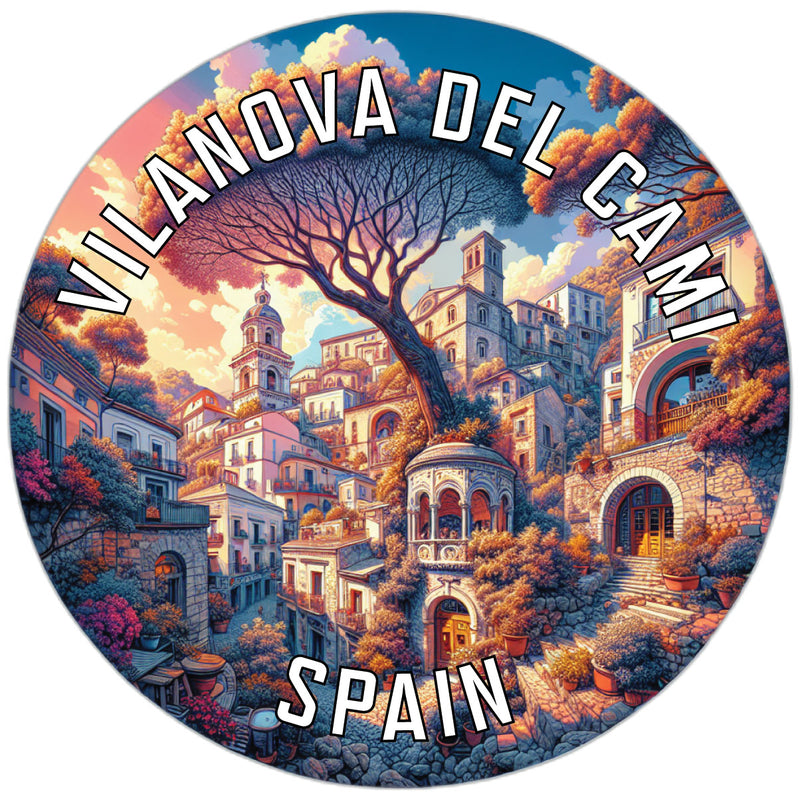 Vilanova del Cami Spain Souvenir Die Cut Flat Magnet 6-Inch