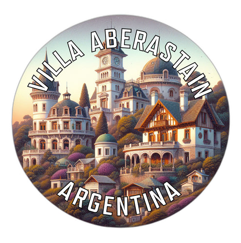 Villa Aberastain Argentina Souvenir Die Cut Flat Magnet 2-Inch