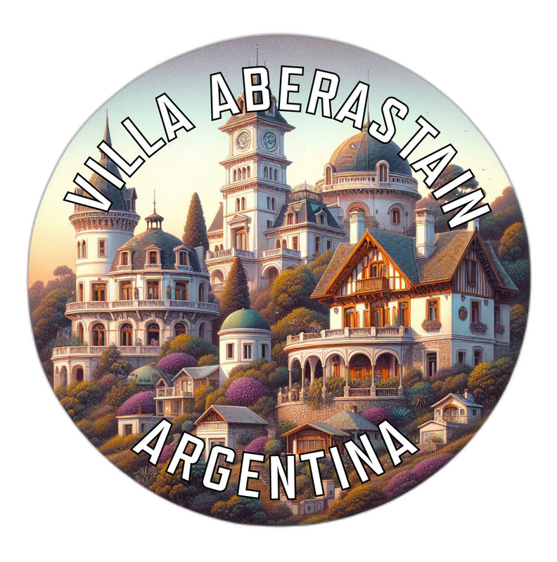 Villa Aberastain Argentina Souvenir Die Cut Flat Magnet 2-Inch
