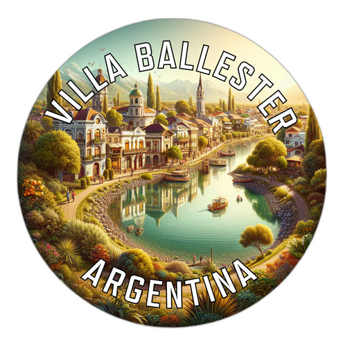 Villa Ballester Argentina Souvenir Die Cut Flat Magnet 6-Inch