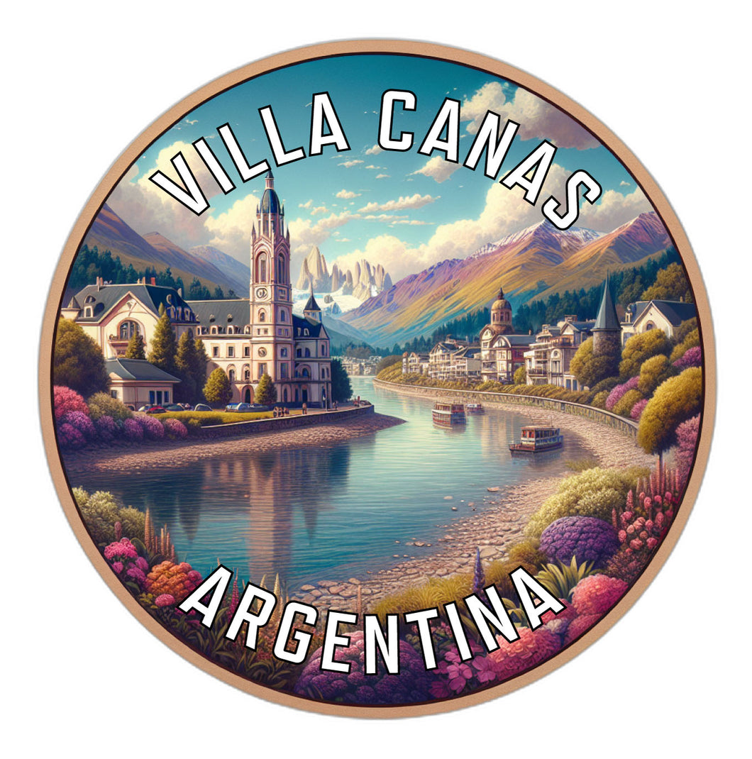 Villa Canas Argentina Souvenir Die Cut Flat Magnet 2-Inch