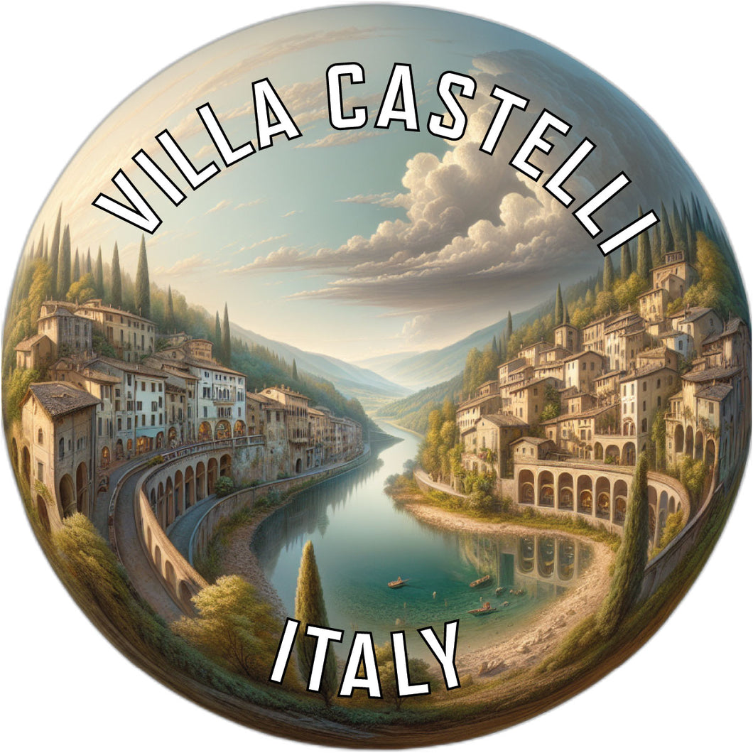 Villa Castelli Italy Souvenir Vinyl Decal Sticker 2-Inch