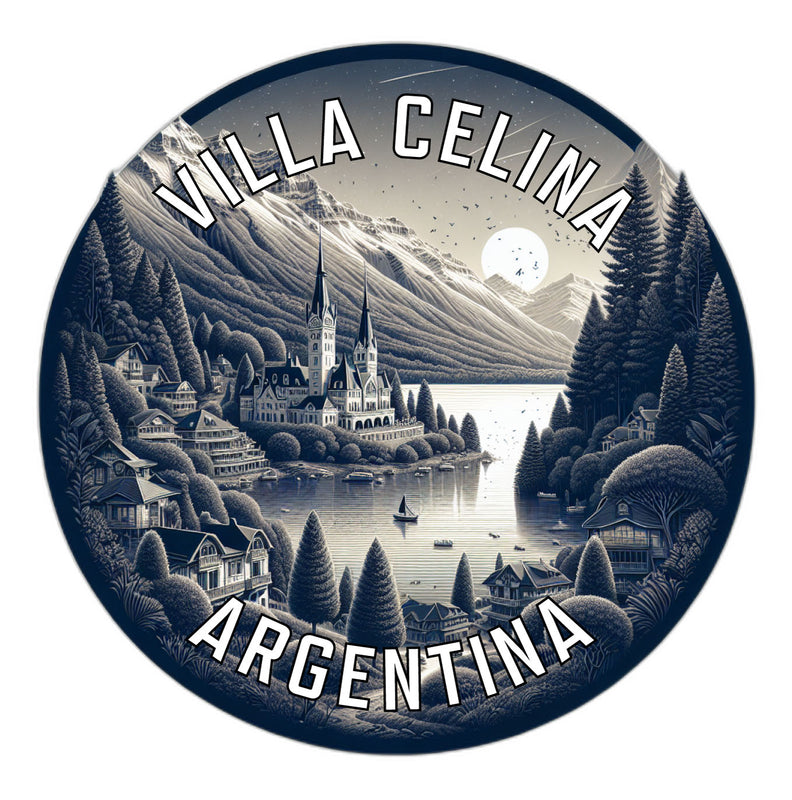 Villa Celina Argentina Souvenir Die Cut Flat Magnet 6-Inch