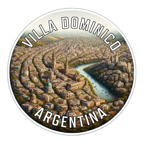 Villa Dominico Argentina Souvenir Die Cut Flat Magnet 6-Inch