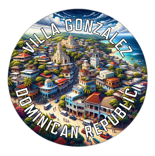 Villa Gonzalez Dominican Republic Souvenir Vinyl Decal Sticker 2-Inch