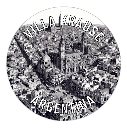 Villa Krause Argentina Souvenir Die Cut Flat Magnet 2-Inch