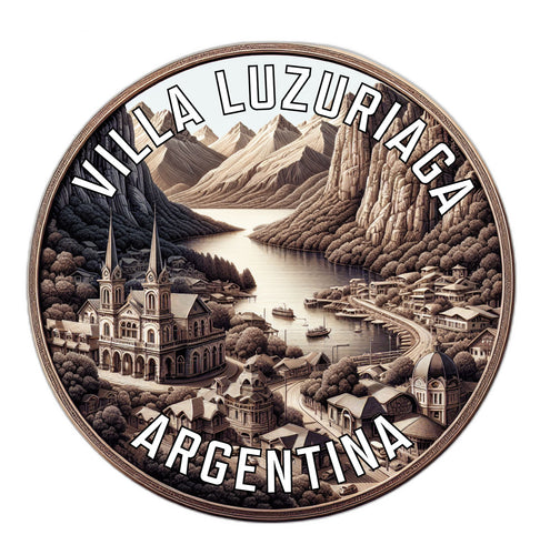 Villa Luzuriaga Argentina Souvenir Die Cut Flat Magnet 2-Inch