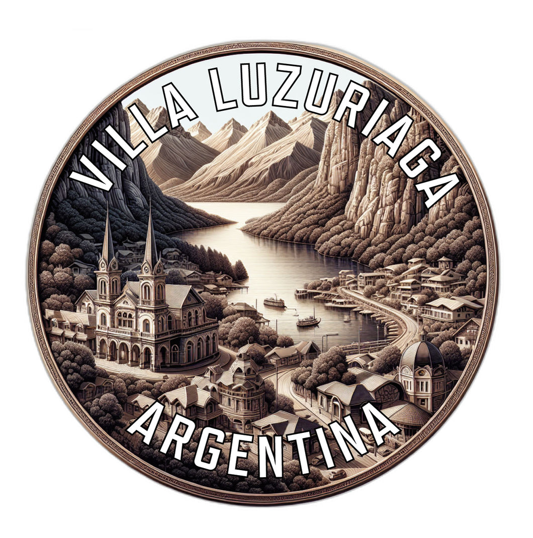 Villa Luzuriaga Argentina Souvenir Die Cut Flat Magnet 2-Inch