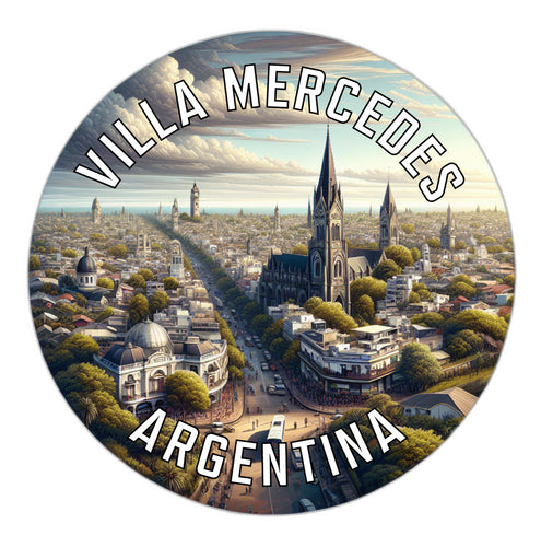 Villa Mercedes Argentina Souvenir Die Cut Flat Magnet 6-Inch