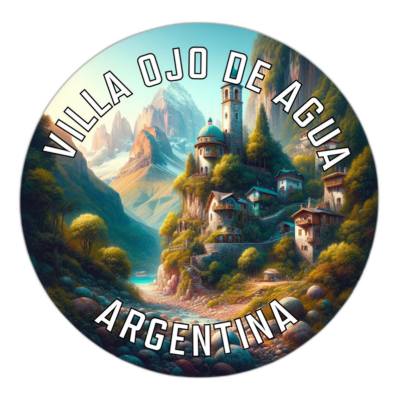 Villa Ojo de Agua Argentina Souvenir Die Cut Flat Magnet 6-Inch