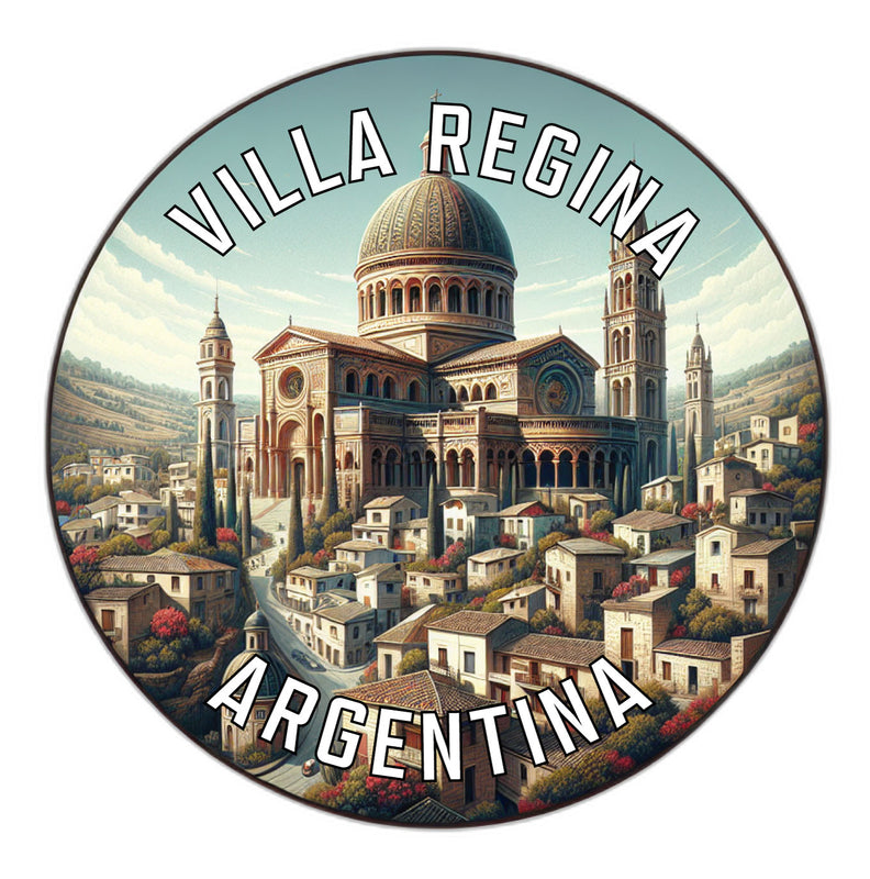 Villa Regina Argentina Souvenir Die Cut Flat Magnet 2-Inch