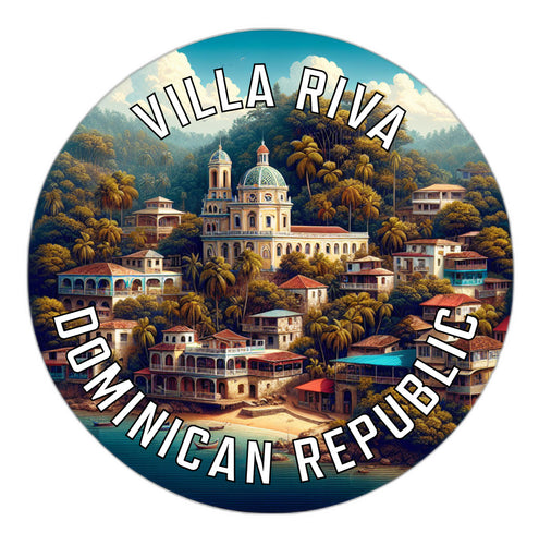 Villa Riva Dominican Republic Souvenir Vinyl Decal Sticker 6-Inch