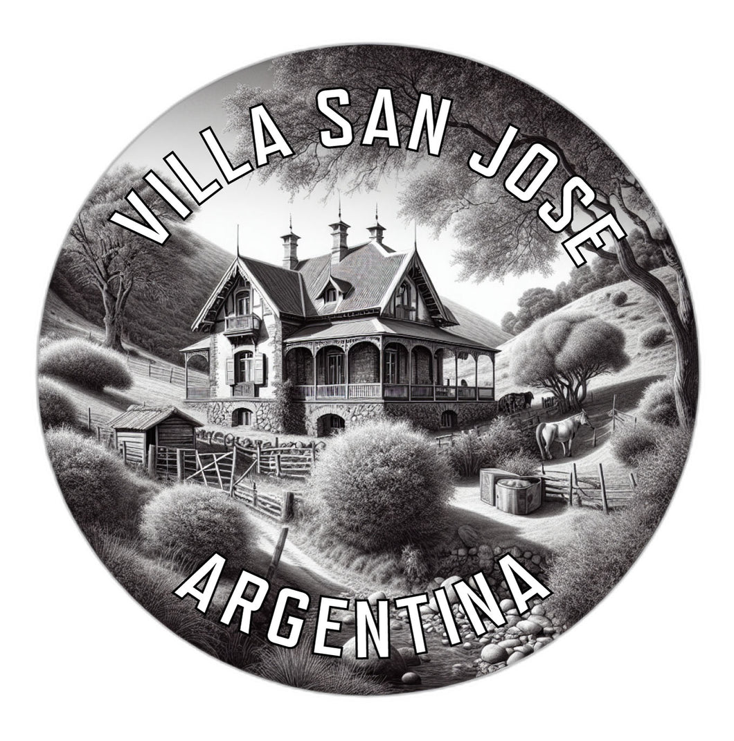 Villa San Jose Argentina Souvenir Die Cut Flat Magnet 6-Inch
