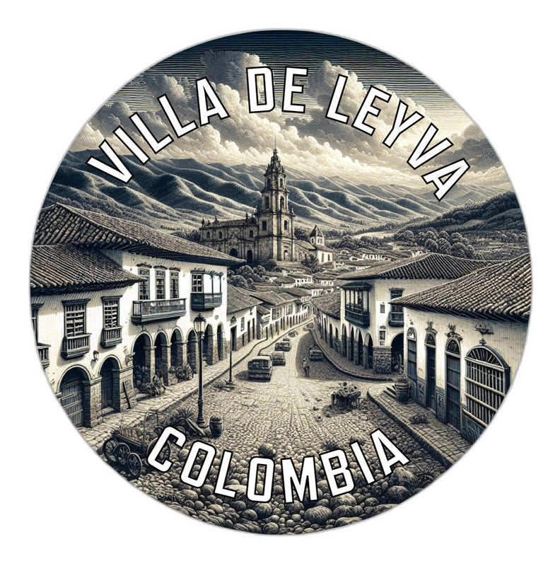 Villa de Leyva Colombia Souvenir Die Cut Flat Magnet 2-Inch