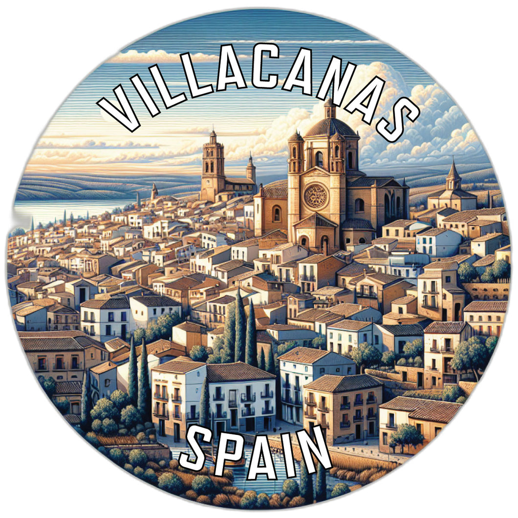 Villacanas Spain Souvenir Die Cut Flat Magnet 2-Inch