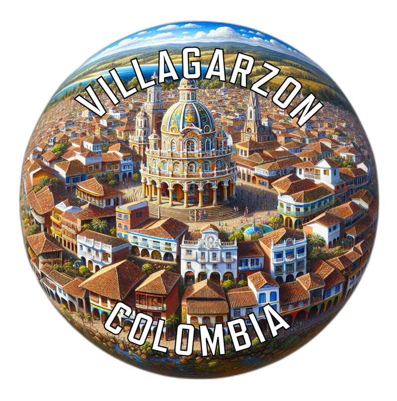 Villagarzon Colombia Souvenir Die Cut Flat Magnet 2-Inch