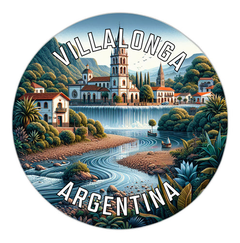 Villalonga Argentina Souvenir Die Cut Flat Magnet 2-Inch