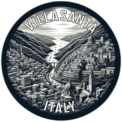 Villasanta Italy Souvenir Die Cut Flat Magnet 6-Inch