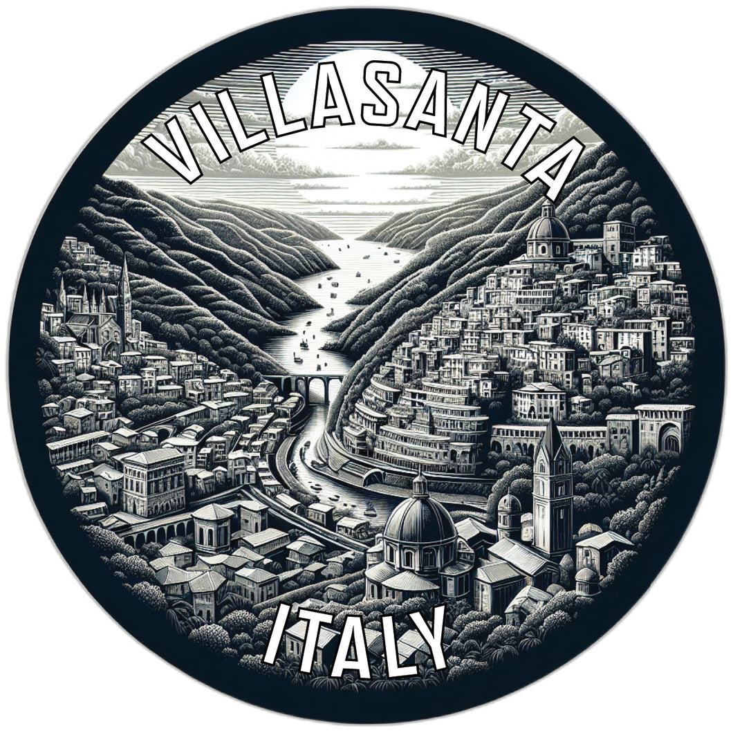 Villasanta Italy Souvenir Die Cut Flat Magnet 6-Inch