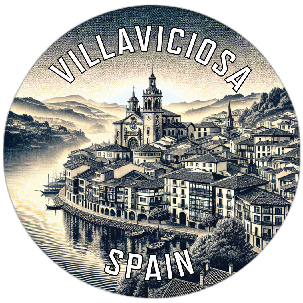 Villaviciosa Spain Souvenir Die Cut Flat Magnet 2-Inch