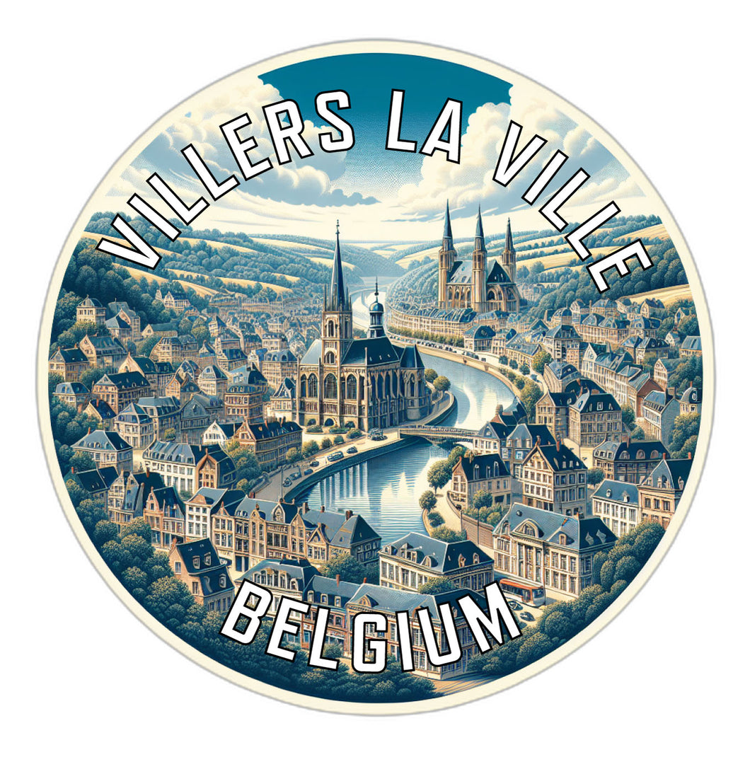Villers la Ville Belgium Souvenir Vinyl Decal Sticker 6-Inch