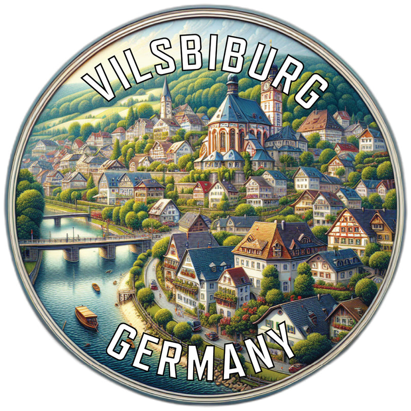 Vilsbiburg Germany Souvenir Die Cut Flat Magnet 2-Inch