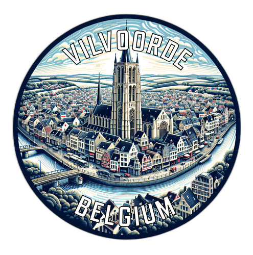 Vilvoorde Belgium Souvenir Vinyl Decal Sticker 6-Inch