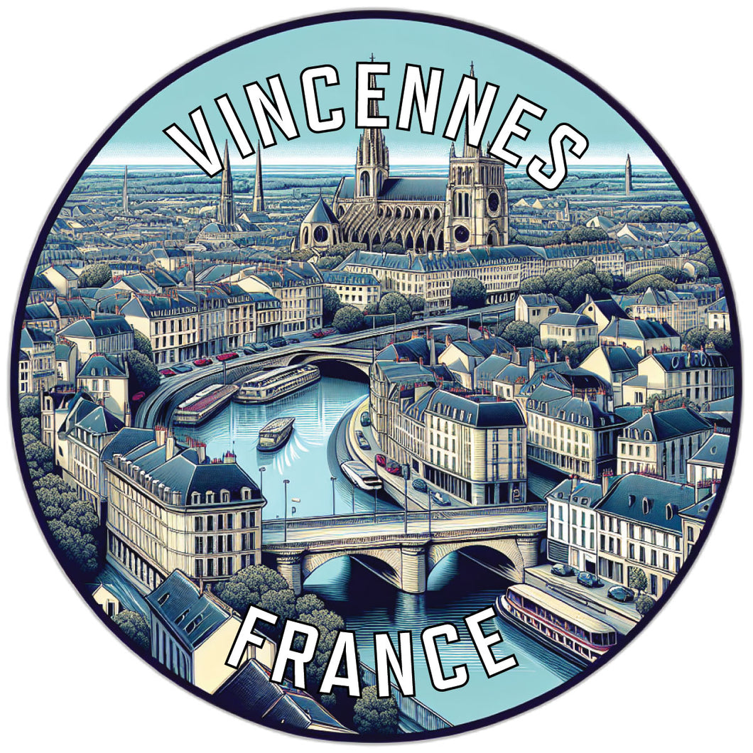 Vincennes France Souvenir Vinyl Decal Sticker 6-Inch