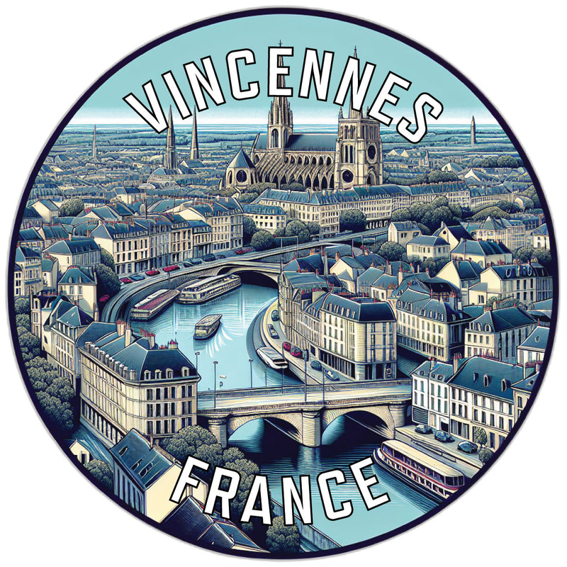 Vincennes France Souvenir Vinyl Decal Sticker 6-Inch