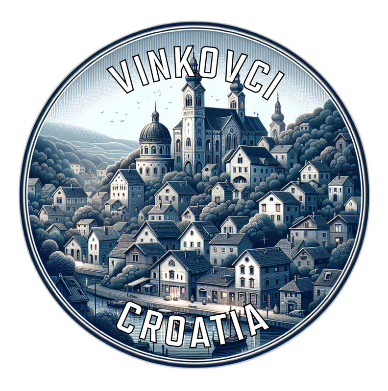 Vinkovci Croatia Souvenir Die Cut Flat Magnet 2-Inch