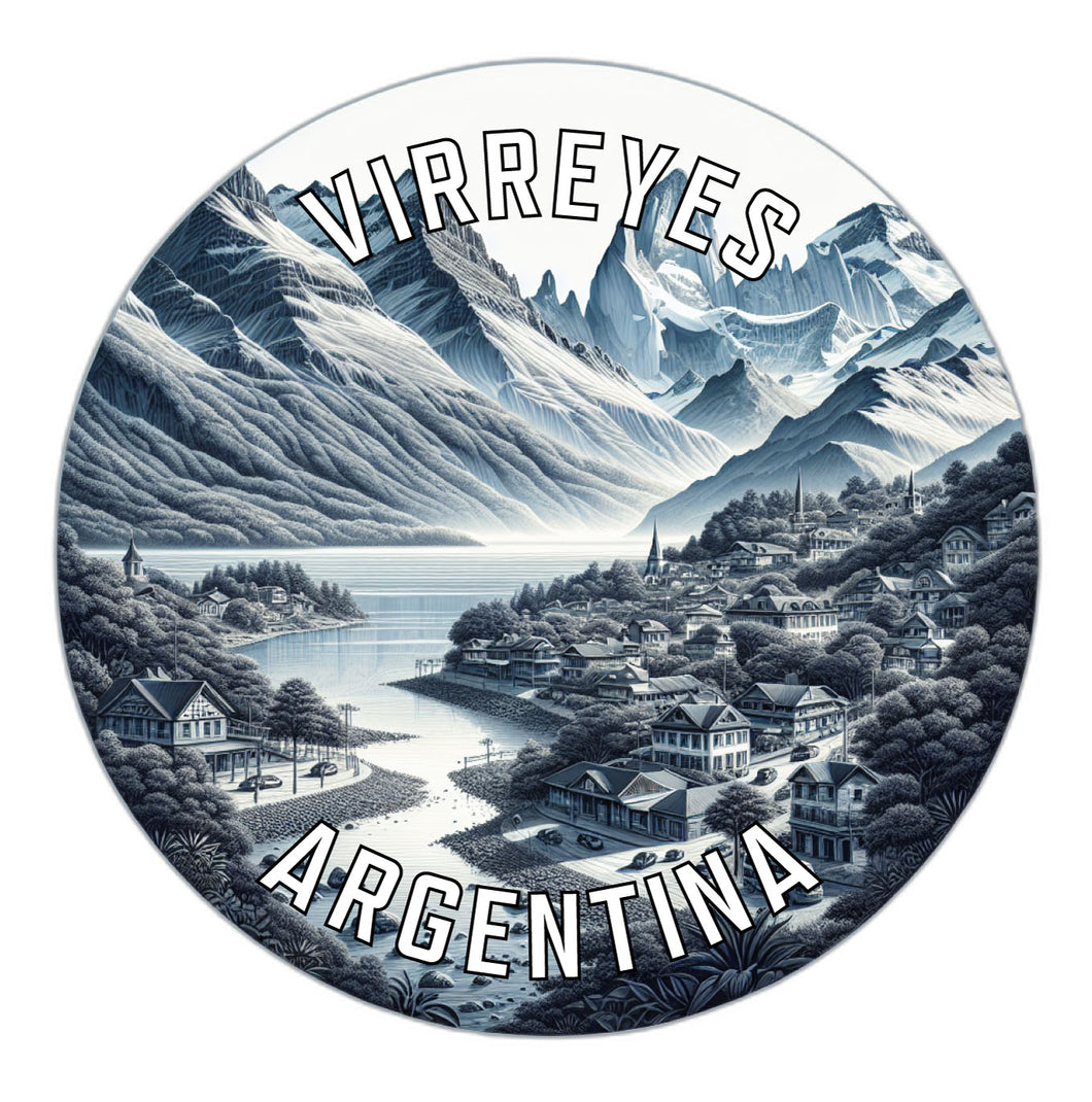 Virreyes Argentina Souvenir Die Cut Flat Magnet 6-Inch