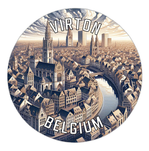 Virton Belgium Souvenir Vinyl Decal Sticker 2-Inch