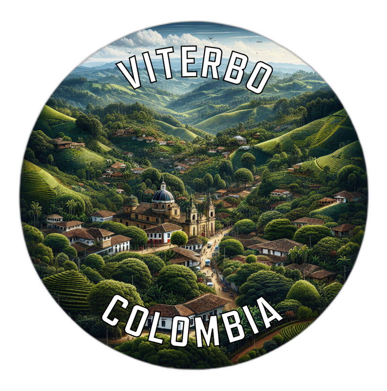 Viterbo Colombia Souvenir Die Cut Flat Magnet 2-Inch