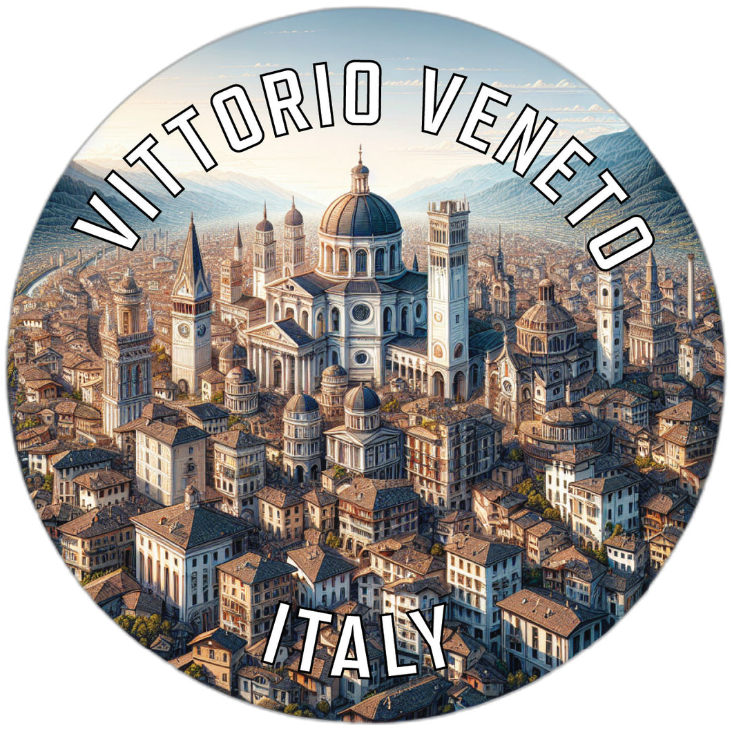 Vittorio Veneto Italy Souvenir Die Cut Flat Magnet 3-Inch