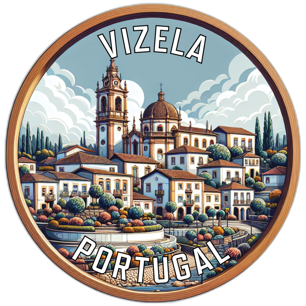 Vizela Portugal Souvenir Die Cut Flat Magnet 6-Inch