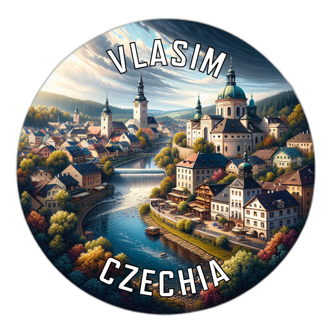 Vlasim Czechia Souvenir Vinyl Decal Sticker 6-Inch