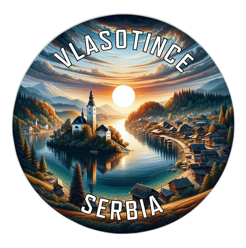Vlasotince Serbia Souvenir Die Cut Flat Magnet 2-Inch